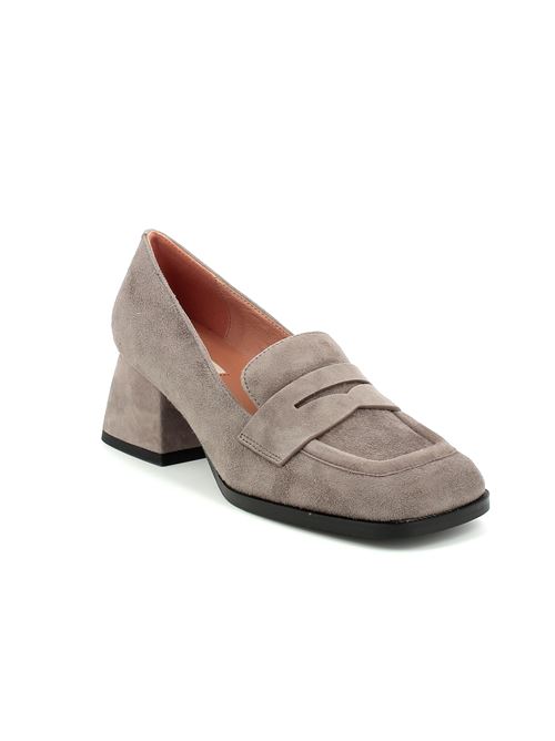 Geena mocassino con tacco da donna in camoscio grigio BIBI LOU | 579X